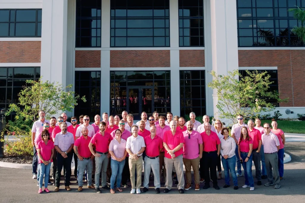 Michelob Ultra Pink promotion team photo